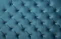 Blue teal capitone tufted fabric upholstery texture