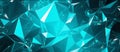 Blue Teal Crystal Polygon Abstract Background Royalty Free Stock Photo