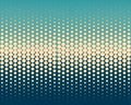 Blue and teal gradient background with halftone pattern of various sized circles Royalty Free Stock Photo