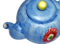 Blue Teapot Royalty Free Stock Photo