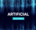 Artificial Intelligence and Big Data Technology Concept Royalty Free Stock Photo