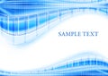 Blue techno template Royalty Free Stock Photo