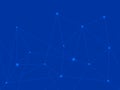 blue technology background triangle abstract with line information