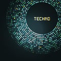 Blue technology round for your logo template. Can Royalty Free Stock Photo