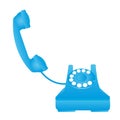 Blue telephone Royalty Free Stock Photo