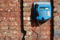 Blue telephone Royalty Free Stock Photo