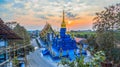 Blue Temple or Wat Rong Seua Ten in Chiang Rai Royalty Free Stock Photo