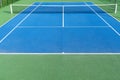 Blue Tennis court Royalty Free Stock Photo