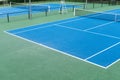 Blue Tennis court on Outdoor. Sports background Royalty Free Stock Photo