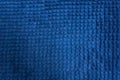 Blue terry cloth. Texture of fabric, tissue. Background photo Royalty Free Stock Photo