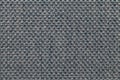 Blue textile background with checkered pattern, closeup. Structure of the fabric macro. Royalty Free Stock Photo