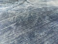 Blue texture abstract boiled denim close. Royalty Free Stock Photo