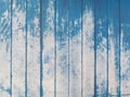 Blue texture of rough wooden fence boards