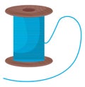 Blue thread, icon Royalty Free Stock Photo