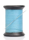 Blue Thread with Needle