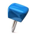 Blue thumbtack Royalty Free Stock Photo