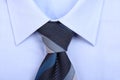 Blue tie with blue shirt Royalty Free Stock Photo