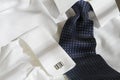 Blue tie and shirt Royalty Free Stock Photo
