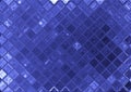 Blue tile mosaic Royalty Free Stock Photo