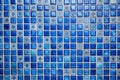 Blue Tile Wall High Resolution Real Photo Royalty Free Stock Photo