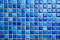 Blue Tile Wall High Resolution Real Photo Royalty Free Stock Photo