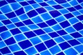 Blue tiled pool background Royalty Free Stock Photo