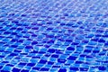 Blue tiled pool background Royalty Free Stock Photo