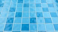 Blue Tiled Swimming Pool Area - Stock Photo With Glazed Surfaces