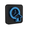 Blue Time is money icon isolated on transparent background. Money is time. Effective time management. Convert time to