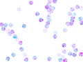 Blue tinsels confetti placer vector composition.