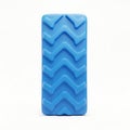 Blue tire tread pattern isolated on a clean white background Royalty Free Stock Photo