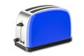 Blue toaster, 3D rendering