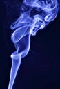 Blue tobacco smoke Royalty Free Stock Photo