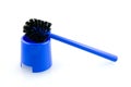 Blue toilet brush