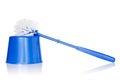 Blue toilet brush Royalty Free Stock Photo