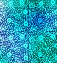 Blue tone floral textured background illustration Royalty Free Stock Photo