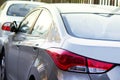 Cars parking on a street. Royalty Free Stock Photo