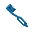 Blue Toothbrush icon isolated on transparent background.