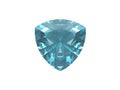 Blue topaz. Trillon form.