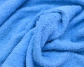 Blue towels for wellness