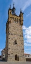 Blue Tower built in 1200 and landmark of Bad Wimpfen, Neckar Valley, Kraichgau, Baden-WÃÂ¼rttemberg, Germany, Europe