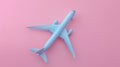 The Blue Toy Airplane. AI generated Royalty Free Stock Photo