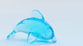 Blue toy dolphin Royalty Free Stock Photo