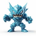 Blue Toy Figure Inspired By Lightningwave And Dc Comics