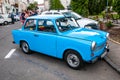 Blue Trabant 601 at the local veteran car show.