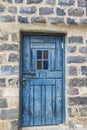 blue traditional wooden door