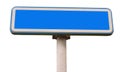 Blue traffic sign Royalty Free Stock Photo