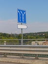 Blue Traffic Sign Royalty Free Stock Photo