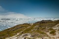 Blue trail along the Ilulissat Icefjord, Ilulissat, Greenland