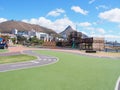 The Blue Train Park in Mouille Point, City of Cape Town, South Africa.